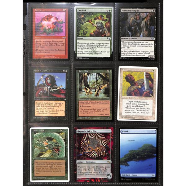 Lot Of 9 Various Magic The Gathering Cards Various Sets & Colors
