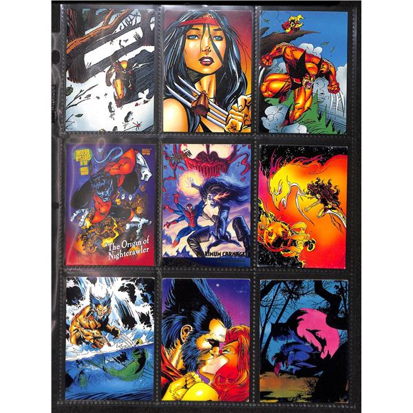 Lot Of 9 Various Marvel Collector Cards