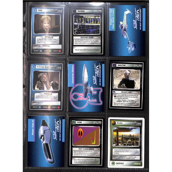 Lot Of 9 Various Star Trek Collector Cards