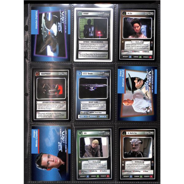 Lot Of 9 Various Star Trek Collector Cards