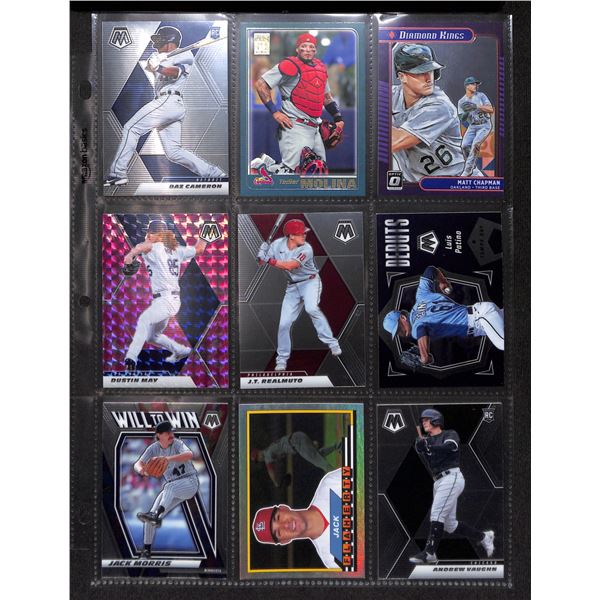 Lot of 9 Various Baseball Rookie & Insert Cards Various Teams & Players