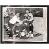 Image 1 : 1950's Black & White Original Hockey Action Wire Photo Ted Lindsay