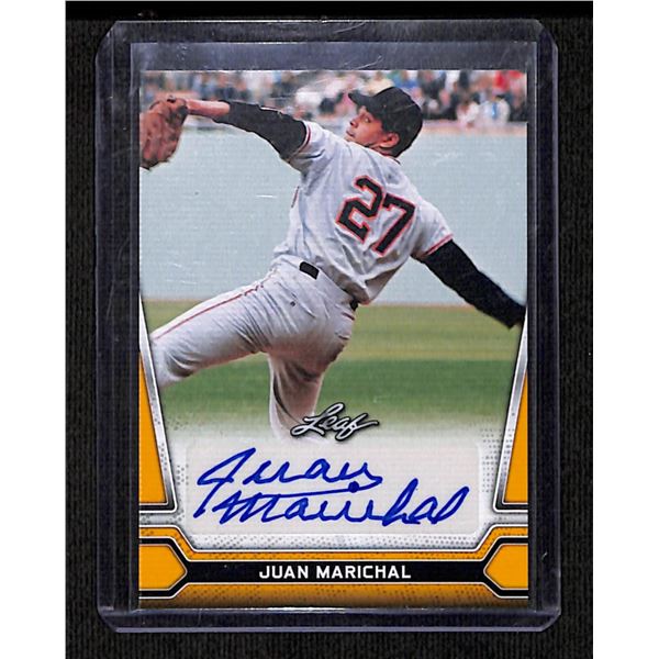 2021 Leaf Juan Marichal Baseball Autograph HOF BV $50
