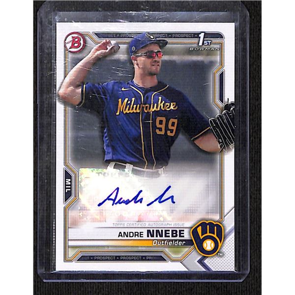 2021 Bowman Prospect Autographs #PAPRAN Andre Nnebe