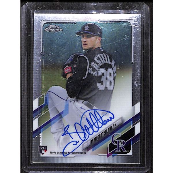 2021 Topps Chrome Rookie Autographs #RARC Ryan Castellani