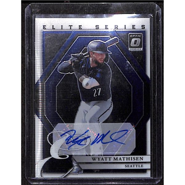 2022 Donruss Optic The Elite Series Signatures #1 Wyatt Mathisen