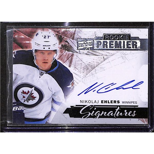 2015-16 Upper Deck Premier Premier Signatures Rookies Nikolaj Ehlers BV $70