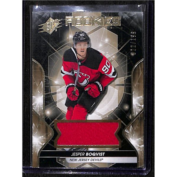 2019-20 SPx Materials #66 Jesper Boqvist 22/199