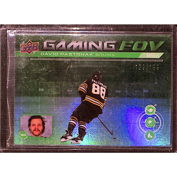 2024-25 Upper Deck Gaming FOV Green #GFOV4 David Pastrnak 122/199