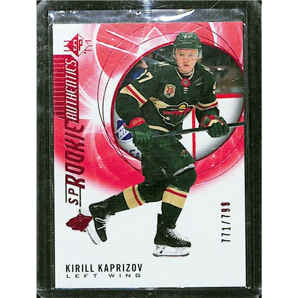 2020-21 SP Red #129 Kirill Kaprizov Rookie Card 771/799 BV $120