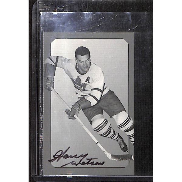 2001-02 Pre-Parkie Harry Watson Autograph Toronto Maple Leafs Card /1000 BV $40