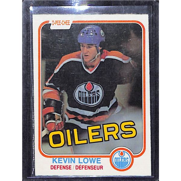 1981-82 O-Pee-Chee #117 Kevin Lowe RC BV $40