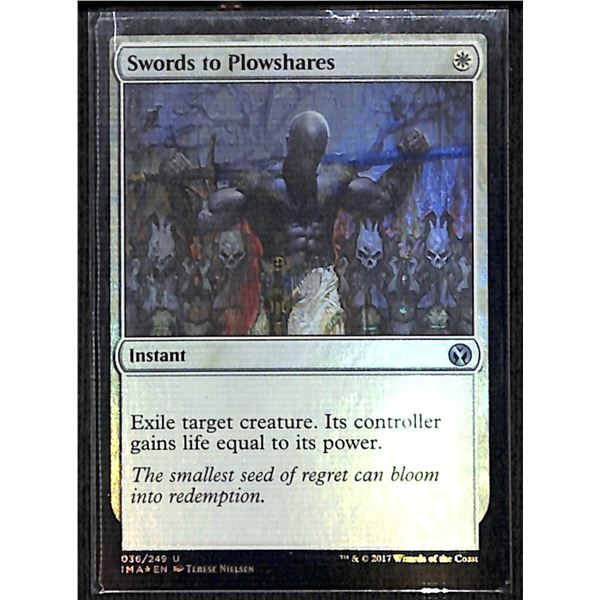Magic the Gathering Swords to Plowshares FOIL Iconic Masters