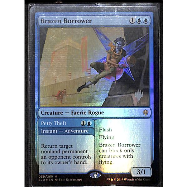 Magic the Gathering Brazen Borrower // Petty Theft FOIL Throne of Eldraine