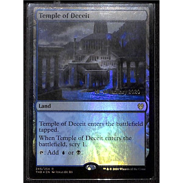 Magic the Gathering Temple of Deceit Theros Beyond Death Date Stamped Promo