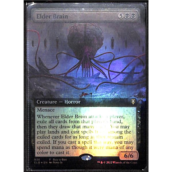 Magic the Gathering Elder Brain Extended Art FOIL Commander Legends Battle for Baldur's Gate