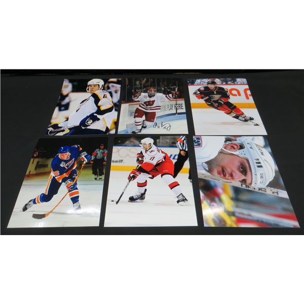 6 Hockey 8x10 Photos With 1 Autographed Photo