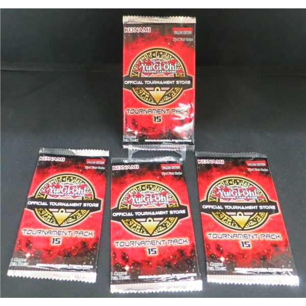 4 Sealed Packs Of Yu-Gi-Oh Official Tournament Store Tournament Pack #15