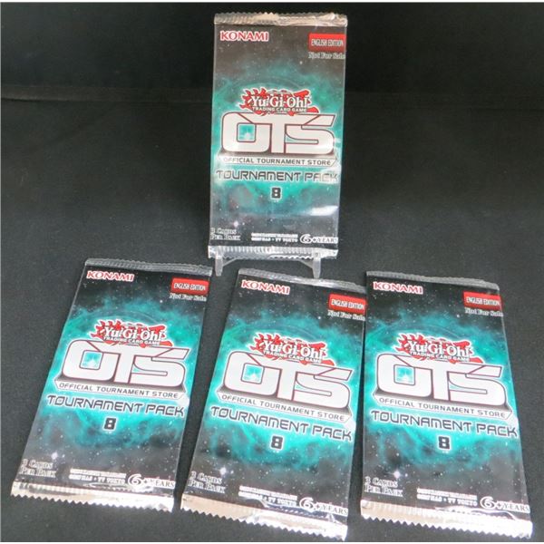 4 Sealed Packs Of Yu-Gi-Oh Official Tournament Store Tournament Pack #8