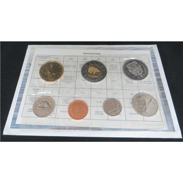 Royal Canadian Mint 1998 Uncirculated 7 Coin Collector Set