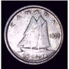 Image 1 : 1939 Canadian Silver 10 Cent Coin