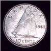 Image 1 : 1962 Canadian Silver 10 Cent Coin