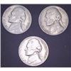 Image 1 : 3x USA Nickels 1949