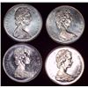 Image 2 : 4x Canadian Nickels 1966