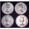 Image 2 : 4x Canadian Nickels 1962