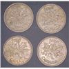Image 1 : 4x Canadian Pennies 1947