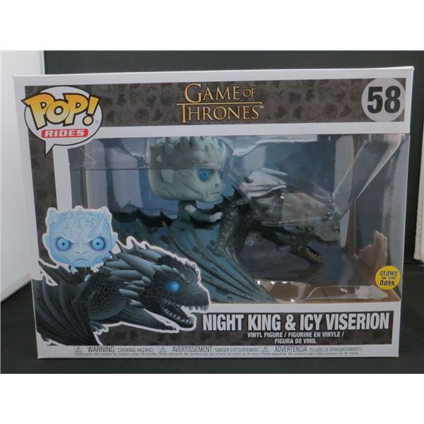 New Funko Pop Rides Game Of Thrones Night King & Icy Viserion #58 BV $50