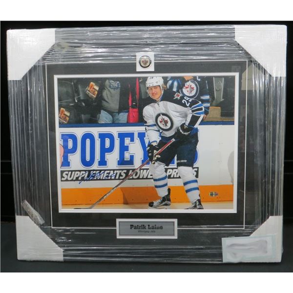 New Patrick Laine Winnipeg Jest Autographed & Framed Picture 21" x 18"