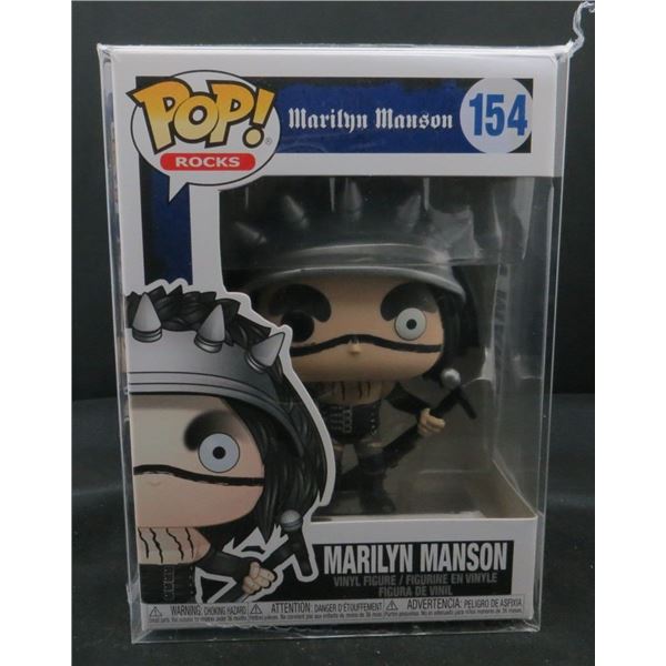 Funko Pop Rocks Marilyn Manson #154 BV $45 With Soft Protector