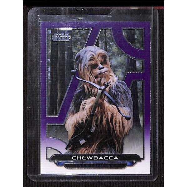 2018 Topps Star Wars Galactic Files Purple #ROTJ21 Chewbacca 4/99