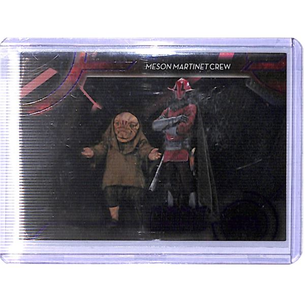 2018 Topps Star Wars Galactic Files Sinister Syndicates Purple #SS14 Meson Martinet Crew 71/99