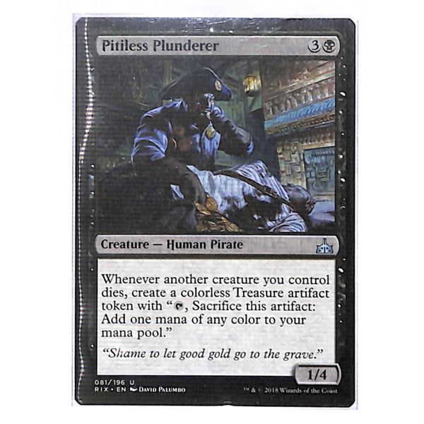 Magic the Gathering Pitiless Plunderer Rivals of Ixalan