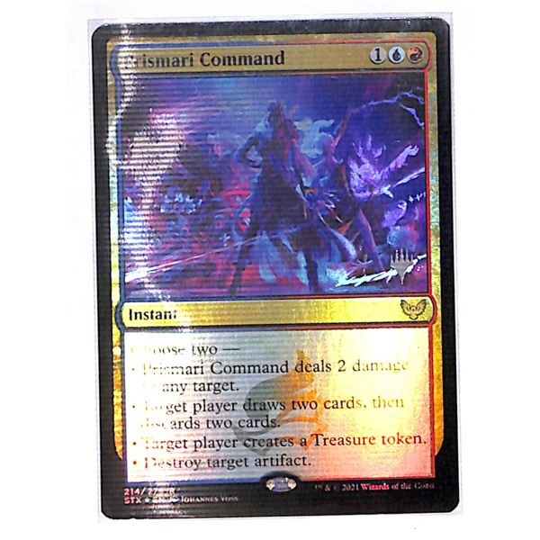 Magic the Gathering Prismari Command FOIL Strixhaven: School of Mages