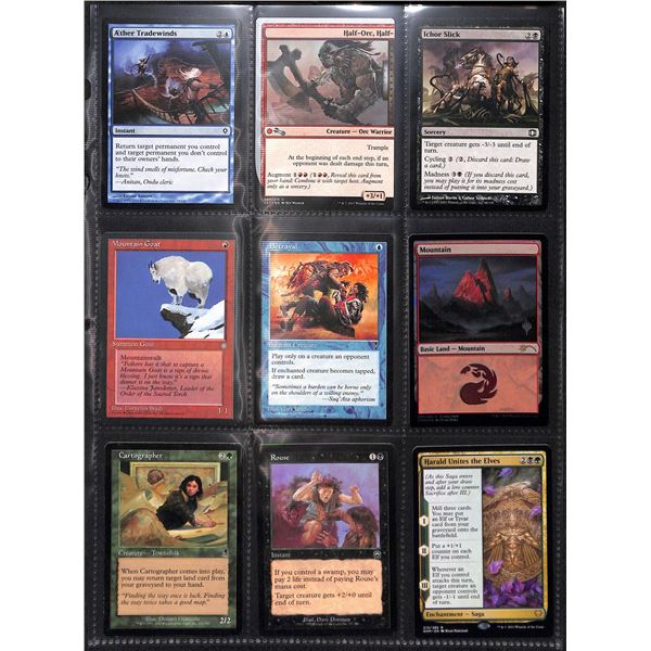 Lot Of 9 Various Magic The Gathering Cards Various Sets & Colors