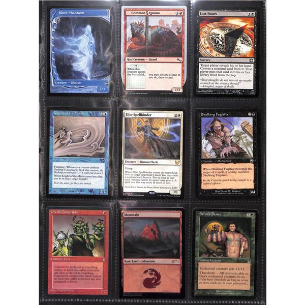Lot Of 9 Various Magic The Gathering Cards Various Sets & Colors