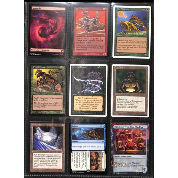 Lot Of 9 Various Magic The Gathering Cards Various Sets & Colors