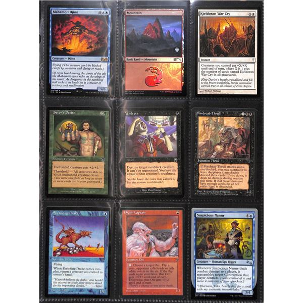 Lot Of 9 Various Magic The Gathering Cards Various Sets & Colors