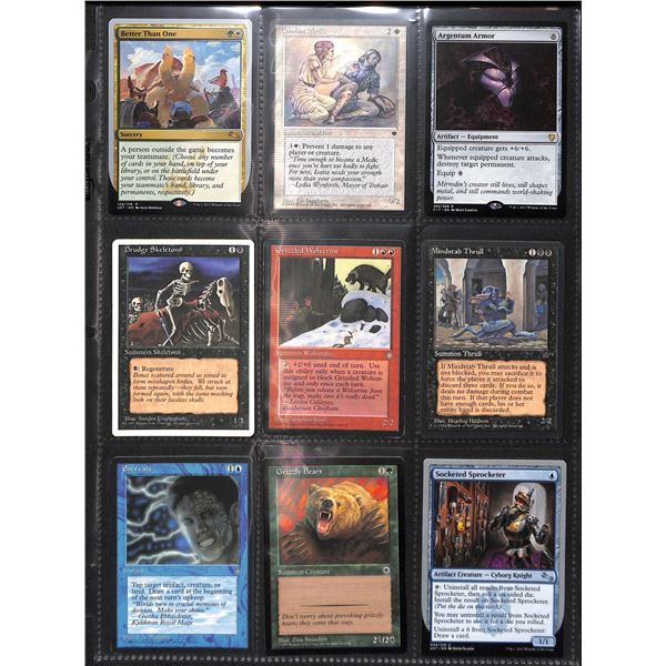 Lot Of 9 Various Magic The Gathering Cards Various Sets & Colors