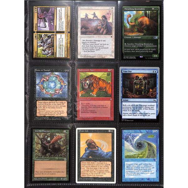 Lot Of 9 Various Magic The Gathering Cards Various Sets & Colors