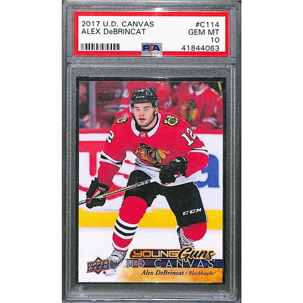 2017-18 Upper Deck Canvas #C114 Alex DeBrincat YG BV $100