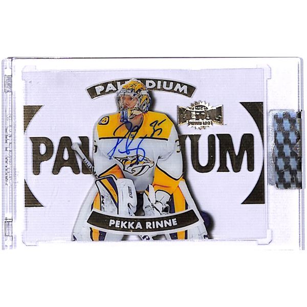 2019-20 Upper Deck Clear Cut Metal Universe Palladium Autographs #TPR Pekka Rinne BV $75