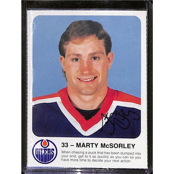 1985-86 Oilers Red Rooster #33 Marty McSorley