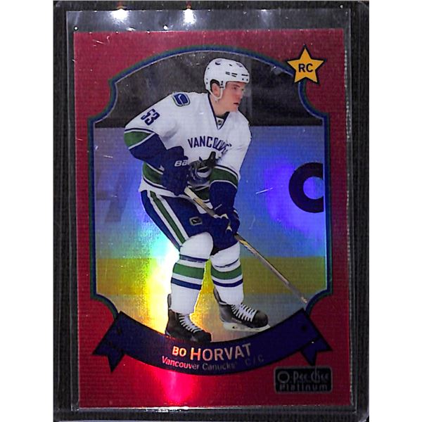 2014-15 O-Pee-Chee Platinum Retro Rainbow Red #74 Bo Horvat RC