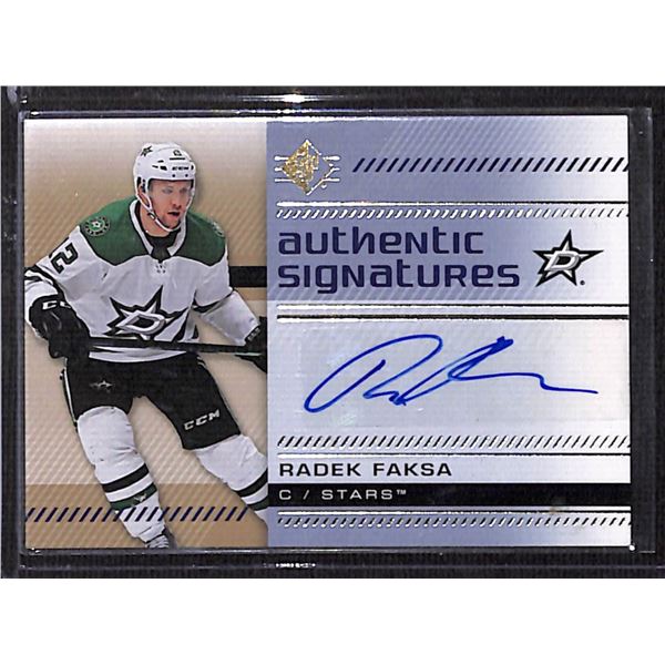 2019-20 SP Authentic Signatures #ASRF Radek Faksa
