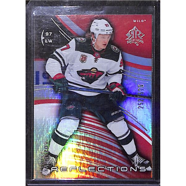 2020-21 Upper Deck Triple Dimensions Reflections Ruby #22 Kirill Kaprizov 252/500 BV $40