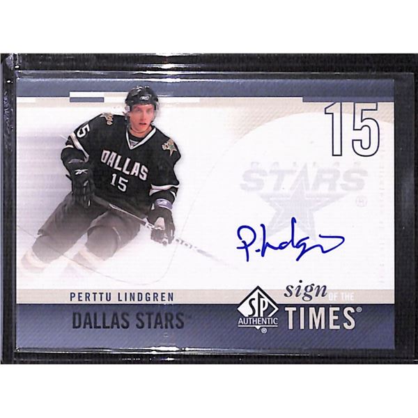 2010-11 SP Authentic Sign of the Times #SOTPL Perttu Lindgren